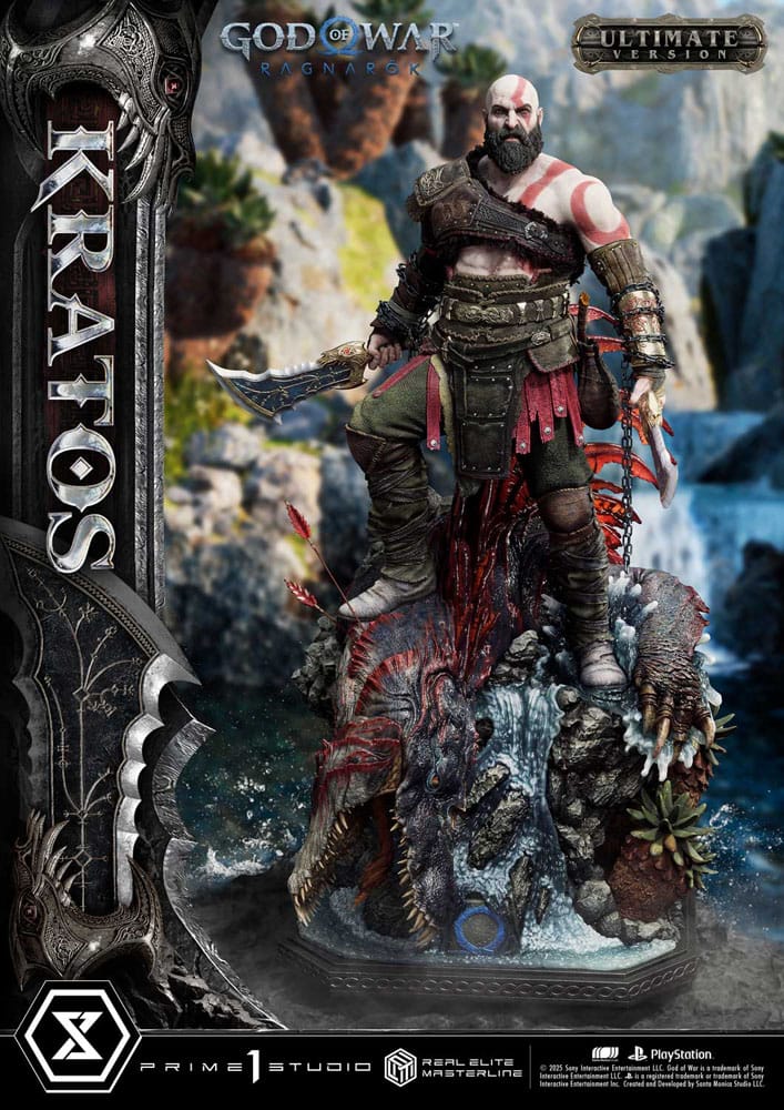 God of War: Ragnarok Real Elite Masterline Series Statue 1/3 Kratos Ultimate Version 95 cm - Prime 1 Studio Statues & Busts