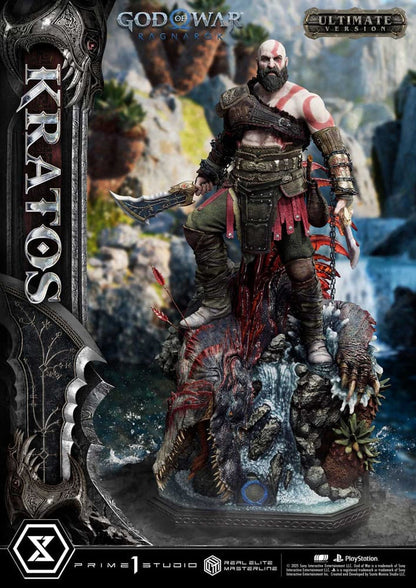 God of War: Ragnarok Real Elite Masterline Series Statue 1/3 Kratos Ultimate Version 95 cm - Prime 1 Studio Statues & Busts