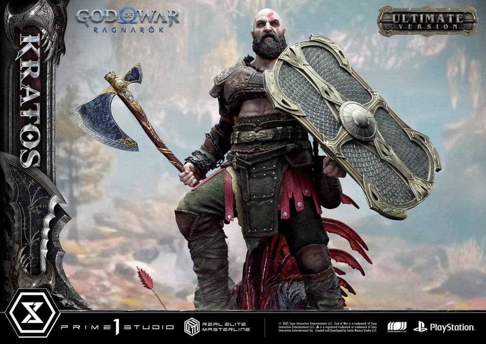 God of War: Ragnarok Real Elite Masterline Series Statue 1/3 Kratos Ultimate Version 95 cm - Prime 1 Studio Statues & Busts