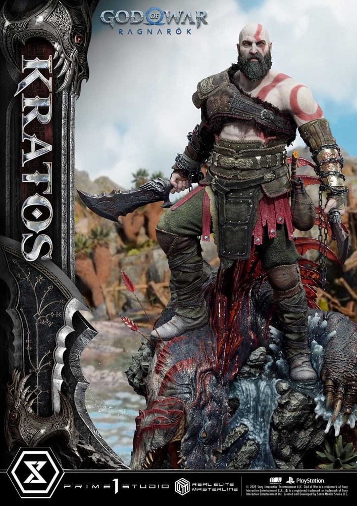 God of War: Ragnarok Real Elite Masterline Series Statue 1/3 Kratos Ultimate Version 95 cm - Prime 1 Studio Statues & Busts