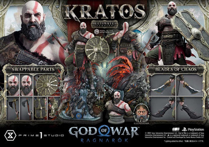 God of War: Ragnarok Real Elite Masterline Series Statue 1/3 Kratos Ultimate Version 95 cm - Prime 1 Studio Statues & Busts