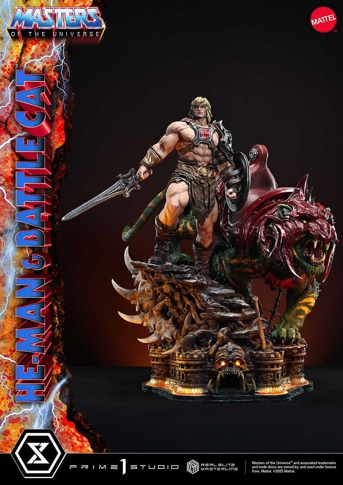 Masters of the Universe Real Elite Masterline Series Statue 1/4 He-Man & Battle Cat 86 cm - Prime 1 Studio Statues & Busts