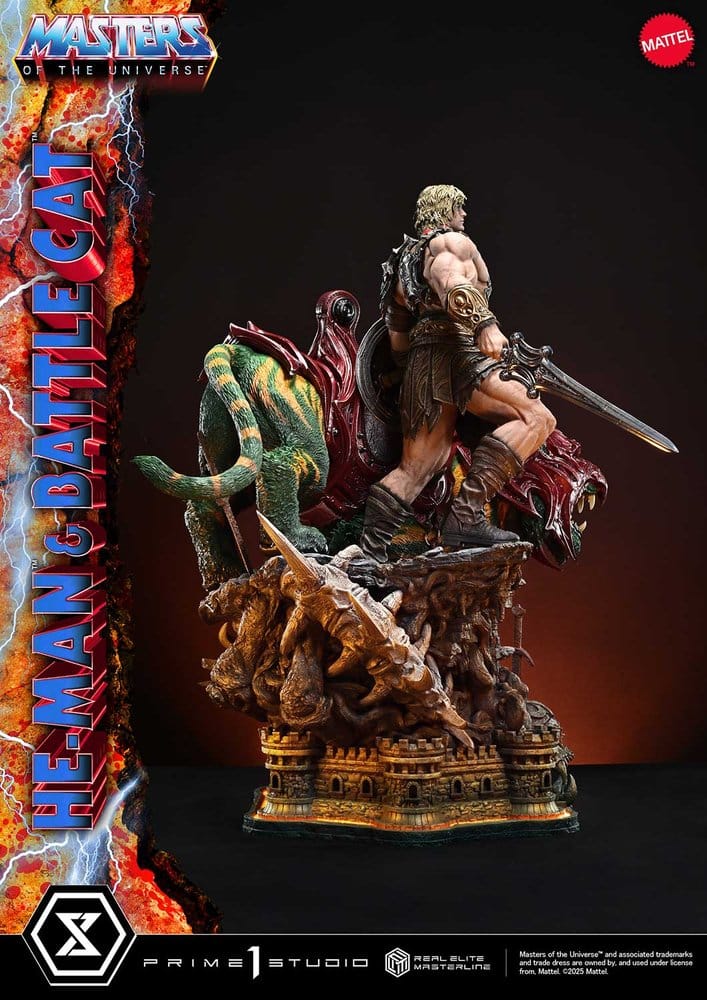 Masters of the Universe Real Elite Masterline Series Statue 1/4 He-Man & Battle Cat 86 cm - Prime 1 Studio Statues & Busts