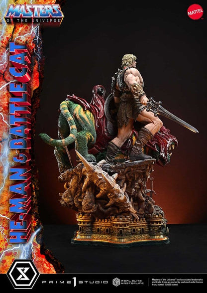 Masters of the Universe Real Elite Masterline Series Statue 1/4 He-Man & Battle Cat 86 cm - Prime 1 Studio Statues & Busts