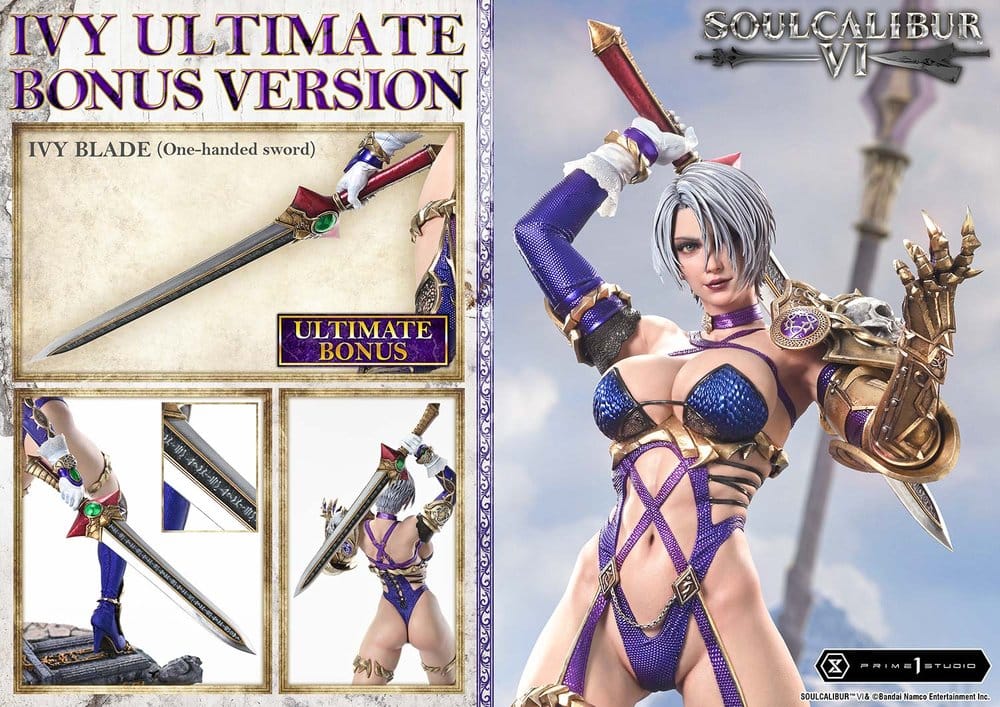 Soul Calibur VI Real Elite Masterline Series Statue 1/4 Ivy Ultimate Bonus Version 65 cm - Prime 1 Studio Statues & Busts