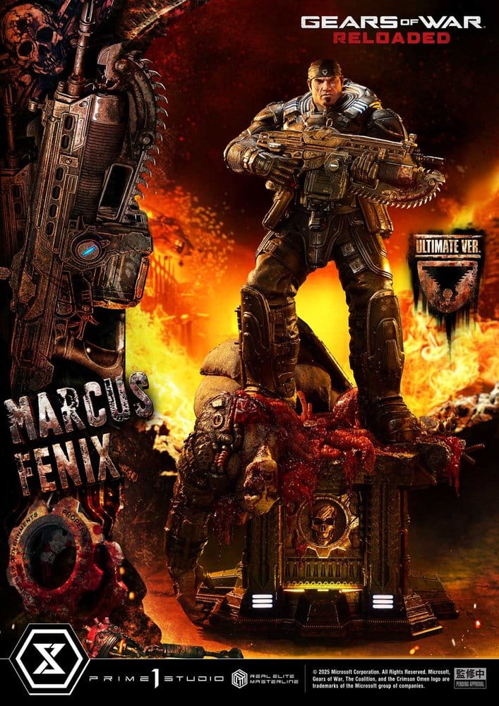 Gears of War: Reloaded Real Elite Masterline Series Statue 1/3 Marcus Fenix Ultimate Version 97 cm - Prime 1 Studio Statues