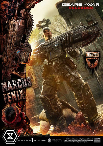 Gears of War: Reloaded Real Elite Masterline Series Statue 1/3 Marcus Fenix Ultimate Version 97 cm - Prime 1 Studio Statues