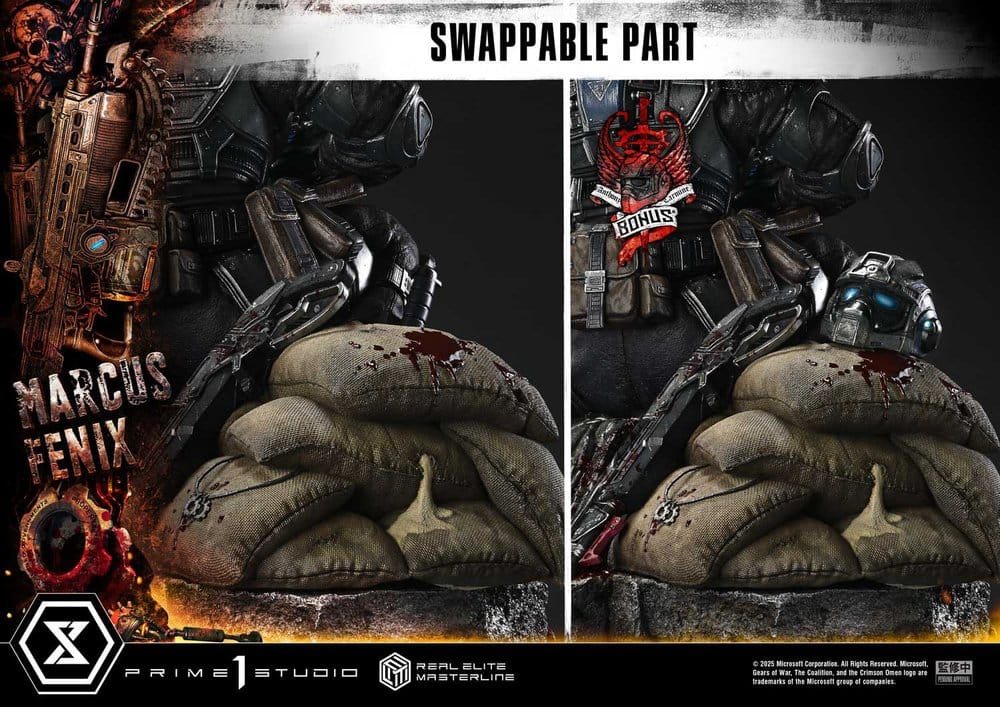 Gears of War: Reloaded Real Elite Masterline Series Statue 1/3 Marcus Fenix Ultimate Bonus Version 97 cm - Prime 1 Studio Statues & Busts