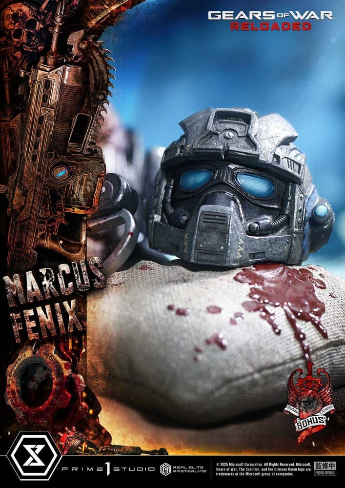 Gears of War: Reloaded Real Elite Masterline Series Statue 1/3 Marcus Fenix Ultimate Bonus Version 97 cm - Prime 1 Studio Statues & Busts