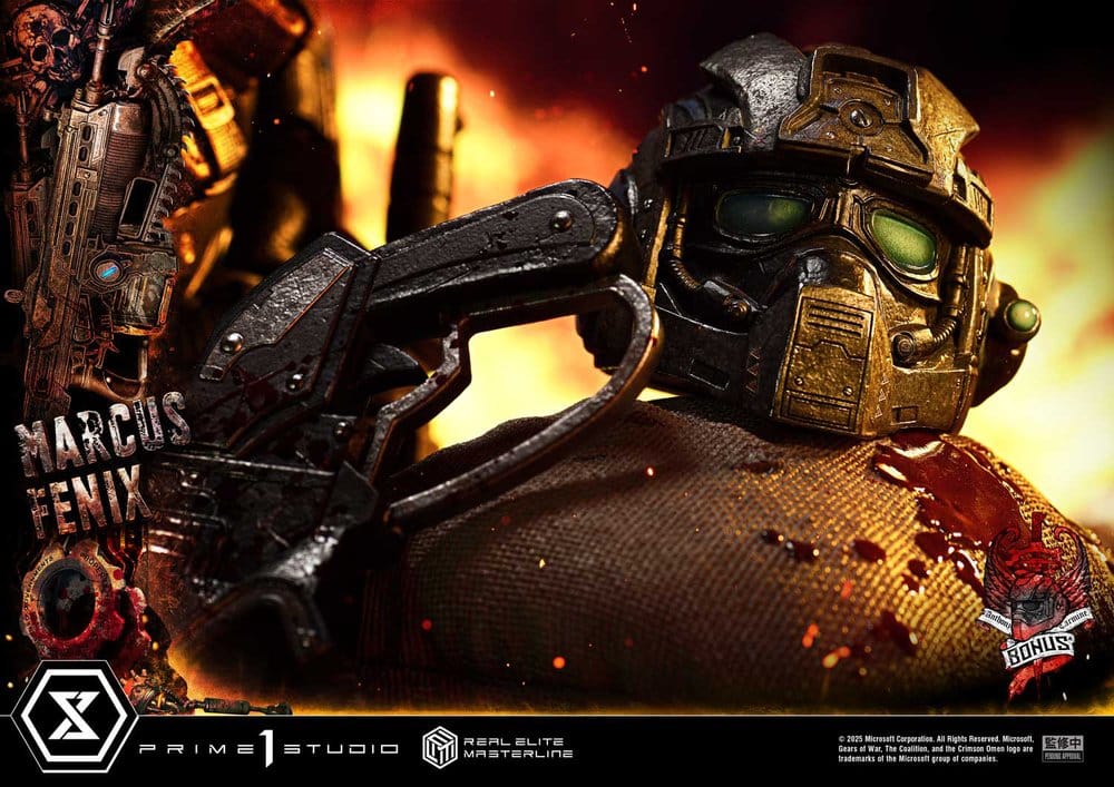 Gears of War: Reloaded Real Elite Masterline Series Statue 1/3 Marcus Fenix Ultimate Bonus Version 97 cm - Prime 1 Studio Statues & Busts