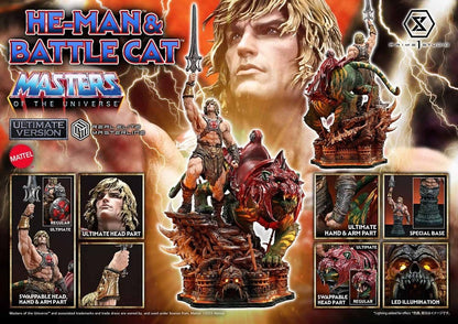 Masters of the Universe Real Elite Masterline Series Statue 1/4 He-Man & Battle Cat Ultimate Bonus Version 86 cm - Prime 1 Studio Statues & Busts
