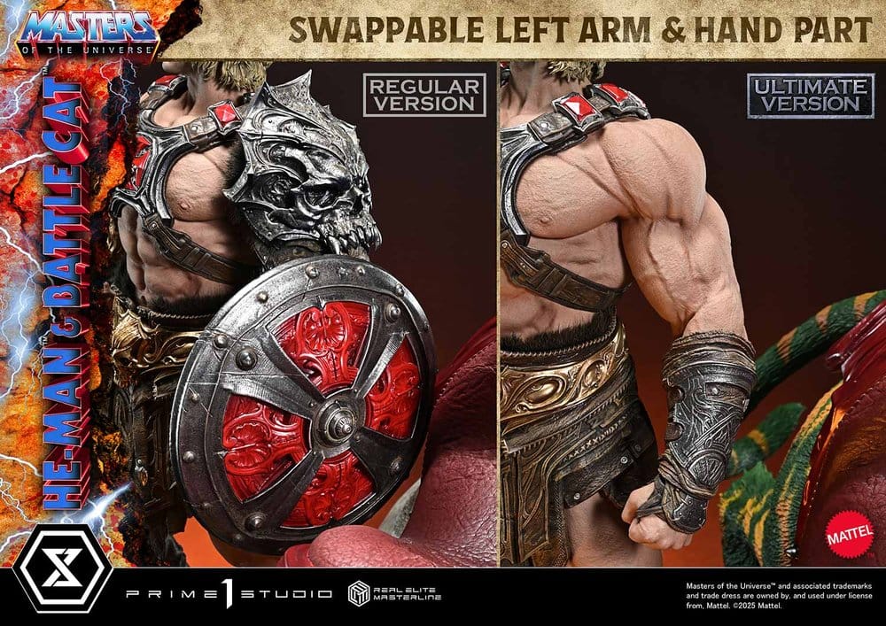 Masters of the Universe Real Elite Masterline Series Statue 1/4 He-Man & Battle Cat Ultimate Bonus Version 86 cm - Prime 1 Studio Statues & Busts