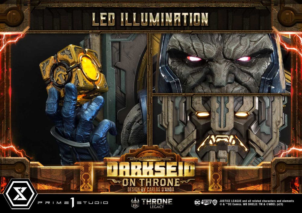 Throne Legacy Series Statue 1/4 Justice League (Comics) Darkseid on Throne Design by Carlos D'Anda Deluxe Bonus Version 65 cm - Prime 1 Studio Statues & Busts
