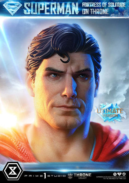 DC Comics Throne Legacy Collection Statue Statue 1/4 Superman Fortress of Solitude on Throne (Design by Gabriele Dell'Otto) Ultimate Bonus Version - Prime 1 Studio Statues & Busts