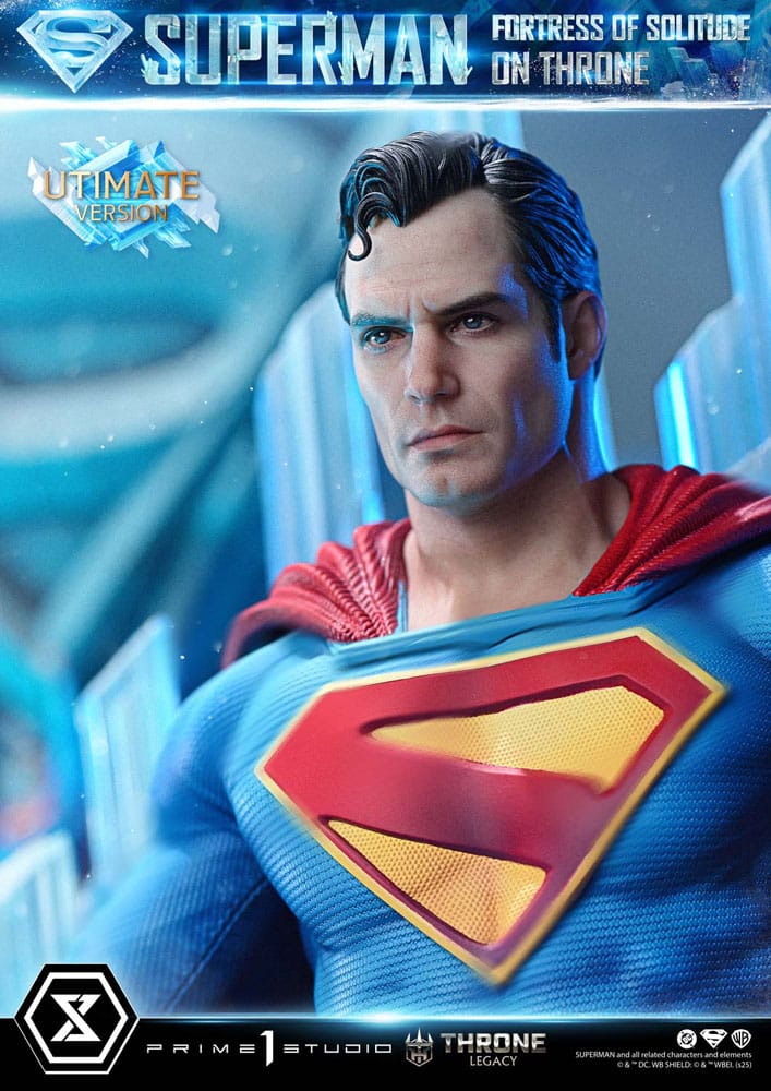 DC Comics Throne Legacy Collection Statue Statue 1/4 Superman Fortress of Solitude on Throne (Design by Gabriele Dell'Otto) Ultimate Bonus Version - Prime 1 Studio Statues & Busts