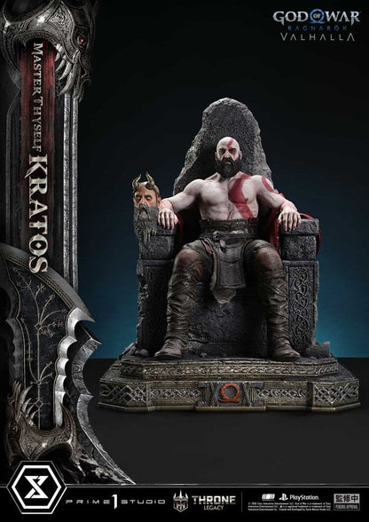 Throne Legacy God of War Series Statue 1/3 Ragnarok Master Thyself Kratos 67 cm - Prime 1 Studio Statues