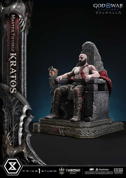 Throne Legacy God of War Series Statue 1/3 Ragnarok Master Thyself Kratos 67 cm - Prime 1 Studio Statues