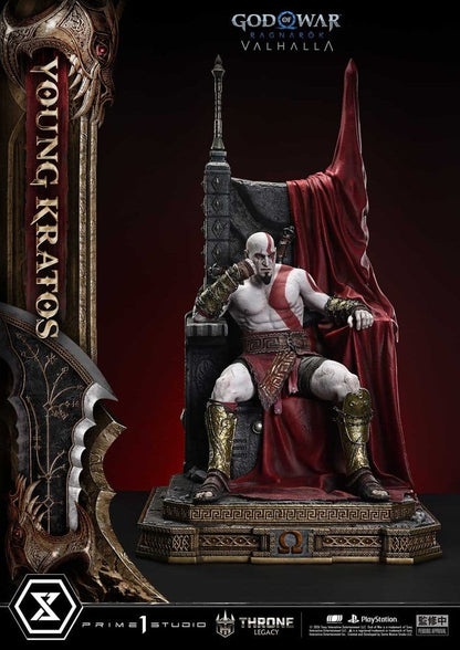 Throne Legacy God of War Series Statue 1/3 Ragnarok Young Thyself Kratos 91 cm - Prime 1 Studio Statues & Busts