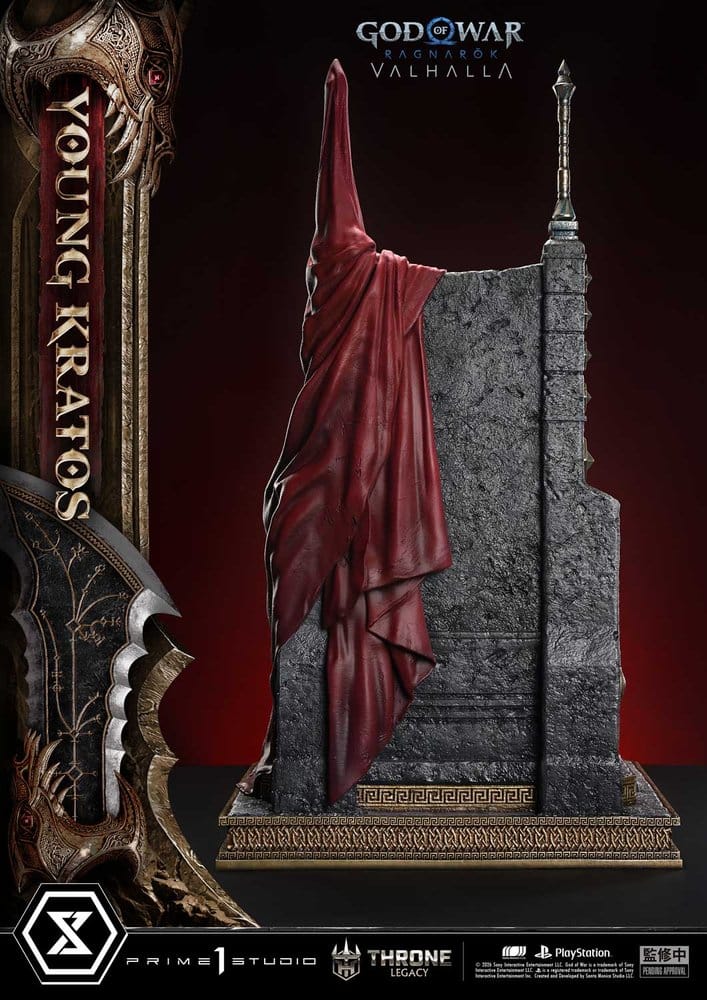 Throne Legacy God of War Series Statue 1/3 Ragnarok Young Thyself Kratos 91 cm - Prime 1 Studio Statues & Busts