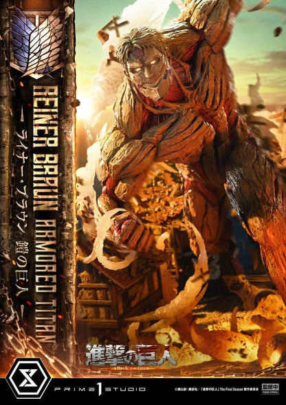 Attack on Titan (TV animation) Ultimate Diorama Masterline Statue Reiner Braun Armored Titan Bonus Version 75 cm - Prime 1 Studio Statues & Busts