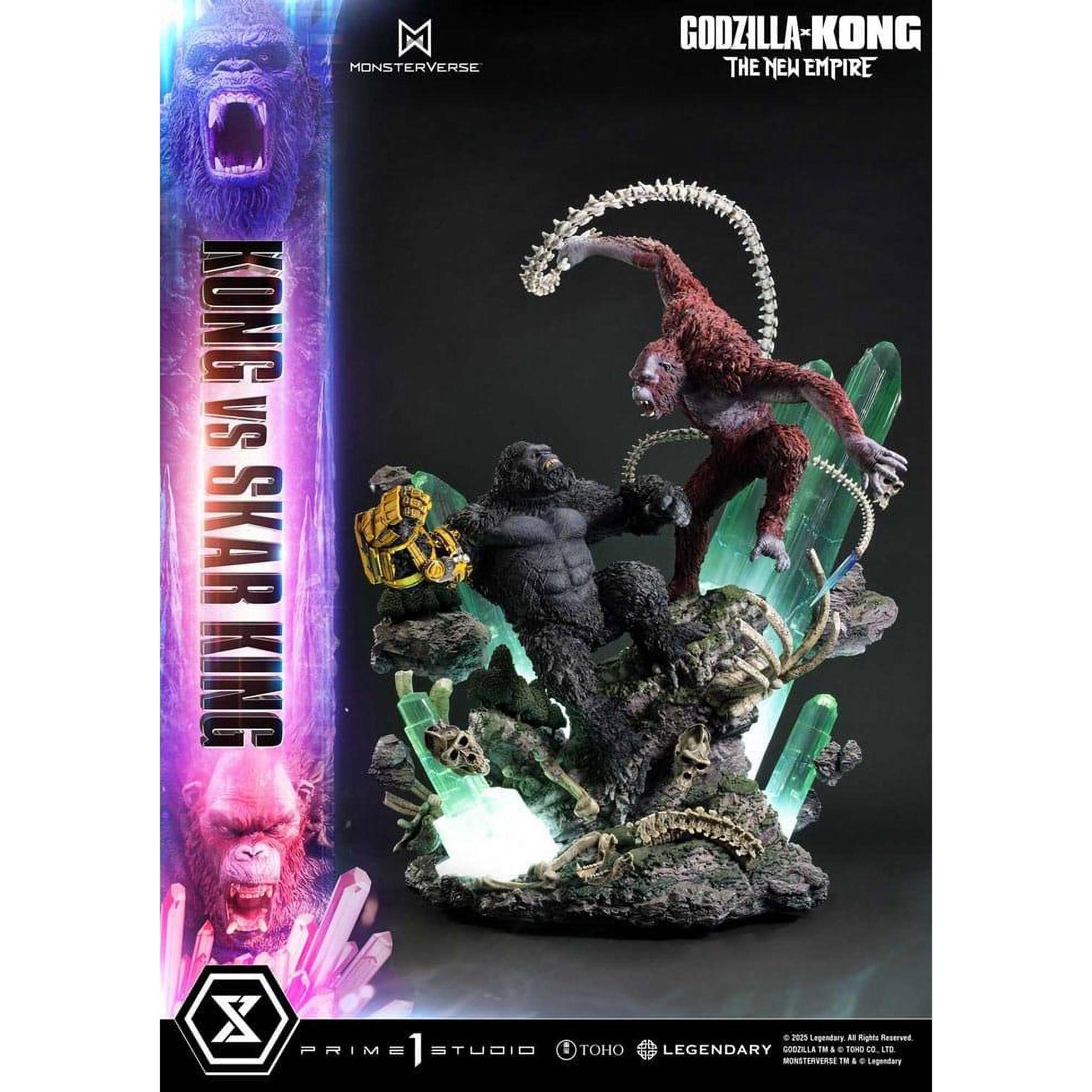 Godzilla x Kong: The New Empire Ultimate Diorama Masterline Series Statue Kong vs Skar King 104 cm - Prime 1 Studio Statues & Busts