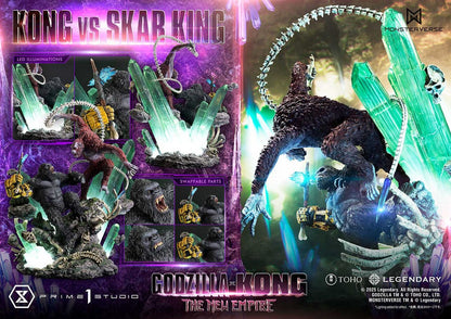Godzilla x Kong: The New Empire Ultimate Diorama Masterline Series Statue Kong vs Skar King 104 cm - Prime 1 Studio Statues & Busts