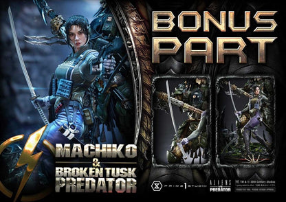 Aliens vs. Predator (Comic) Ultimate Premium Masterline Statue 1/4 Machiko & Broken Tusk Predator DX Bonus Version 84 cm - Prime 1 Studio Statues