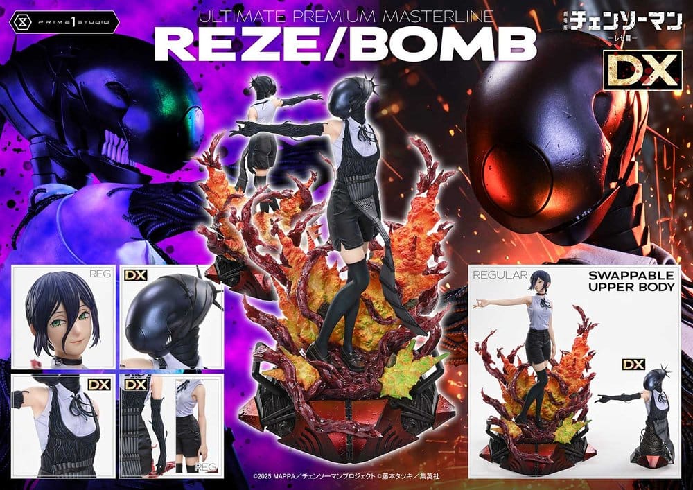 Chainsaw Man Ultimate Premium Masterline Series Statue 1/4 REZE/BOMB Deluxe Version