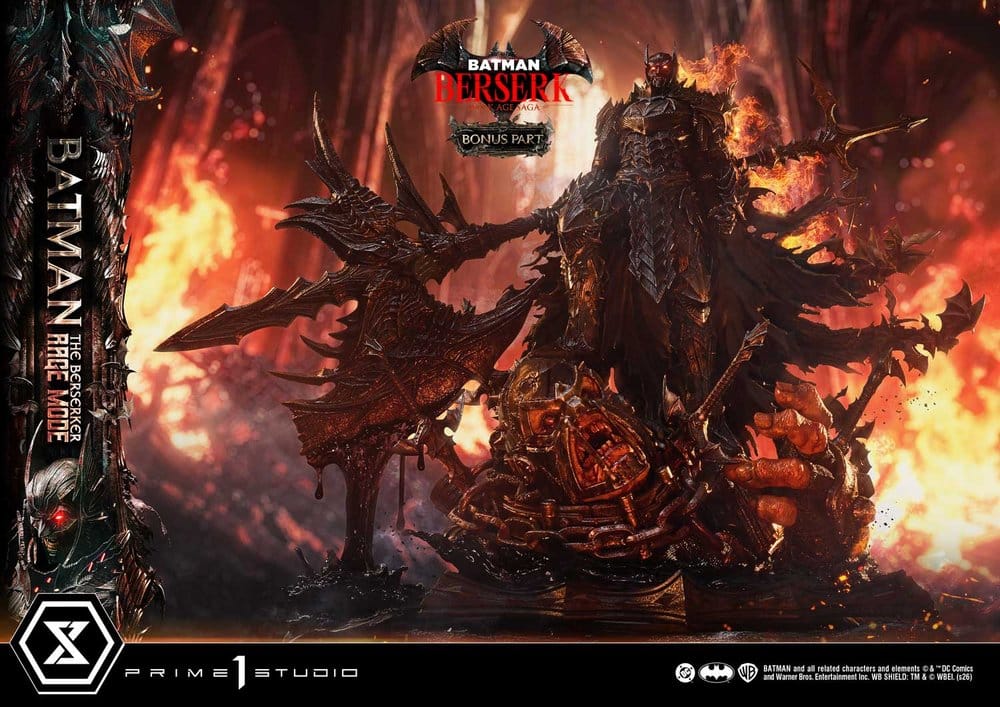 DC Comics Premium Masterline Series Statue 1/4 Batman (Comics) Batman: The Berserker Rage Mode DX Bonus Version 93 cm - Prime 1 Studio Statues