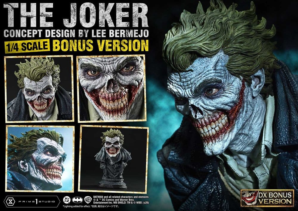 DC Comics Ultimate Premium Masterline Series Statue 1/4 The Joker (Concept Design by Lee Bermejo) DX Bonus Version 53 cm - Prime 1 Studio Statues & Busts