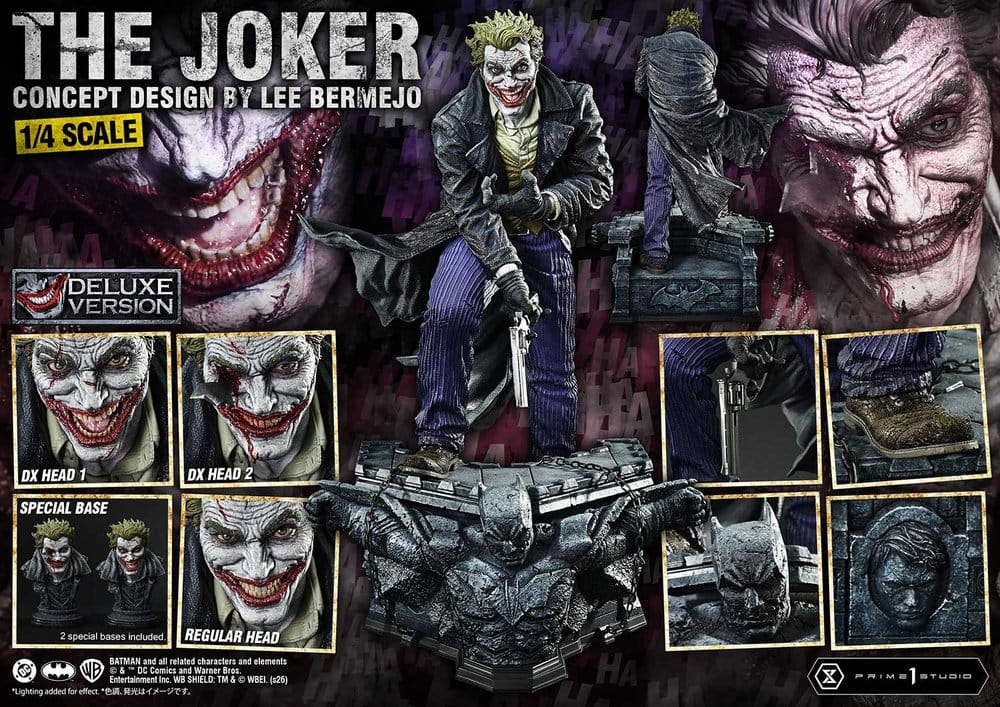 DC Comics Ultimate Premium Masterline Series Statue 1/4 The Joker (Concept Design by Lee Bermejo) DX Bonus Version 53 cm - Prime 1 Studio Statues & Busts