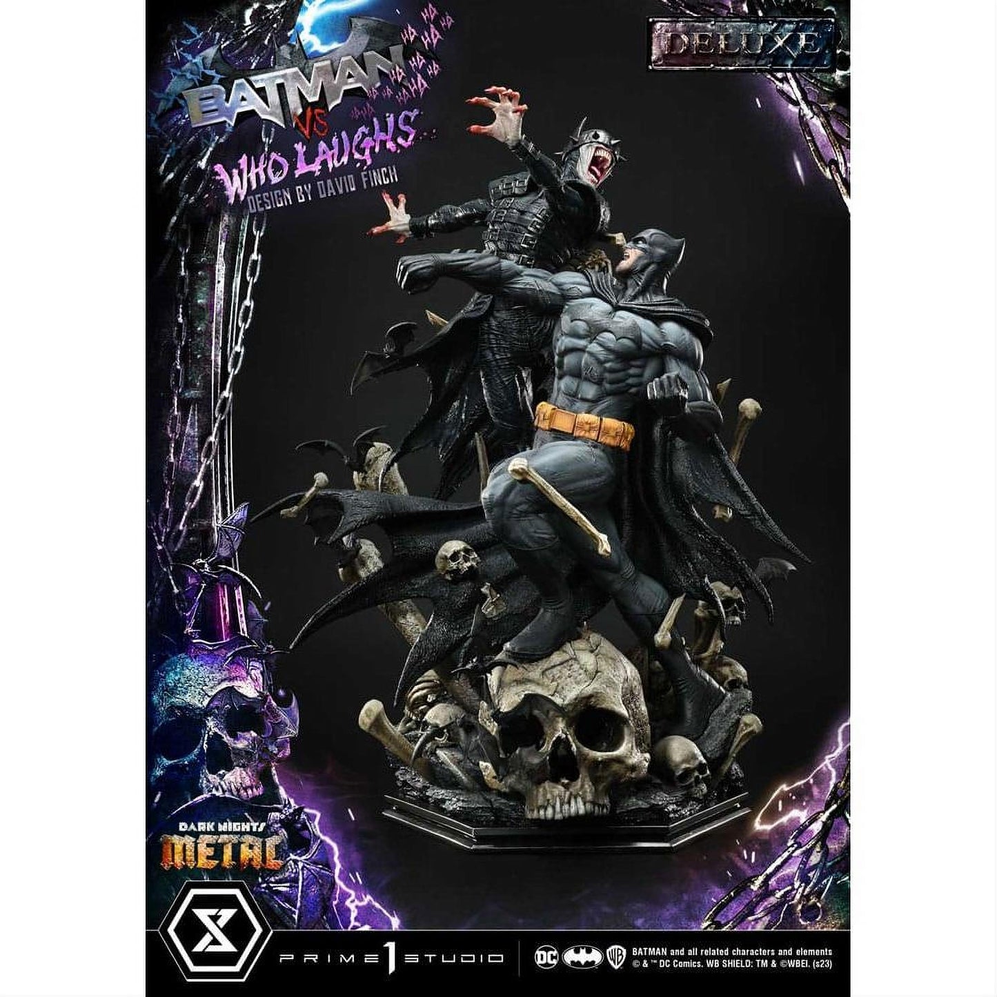 Dark Nights: Metal Ultimate Premium Masterline Series Statue 1/4 Batman VS Batman Who Laughs Deluxe Bonus Version 67 cm - Prime 1 Studio Statues & Busts