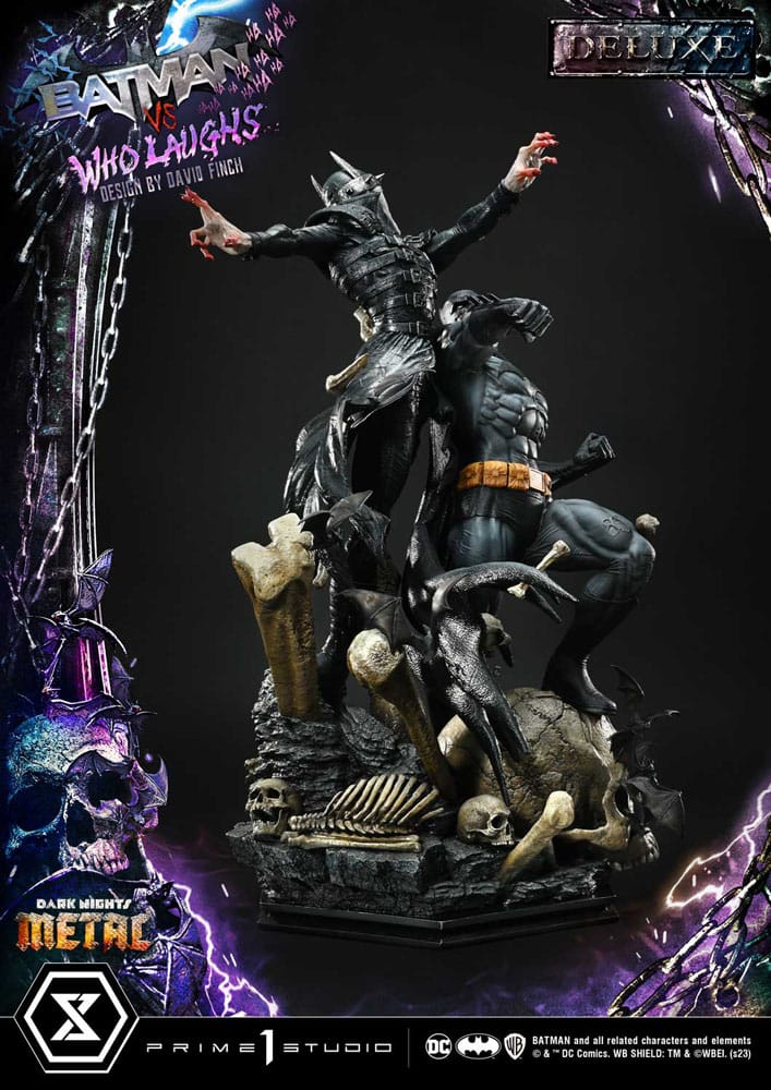 Dark Nights: Metal Ultimate Premium Masterline Series Statue 1/4 Batman VS Batman Who Laughs Deluxe Bonus Version 67 cm - Prime 1 Studio Statues & Busts