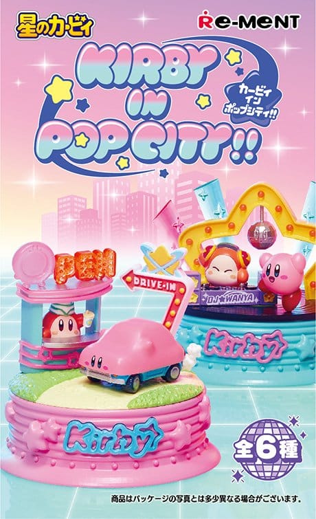 Kirby Mini Figures Kirby in Pop City Display Box Qty 6 - Re-Ment Blind Boxes, Mini Figures & Capsule Toys