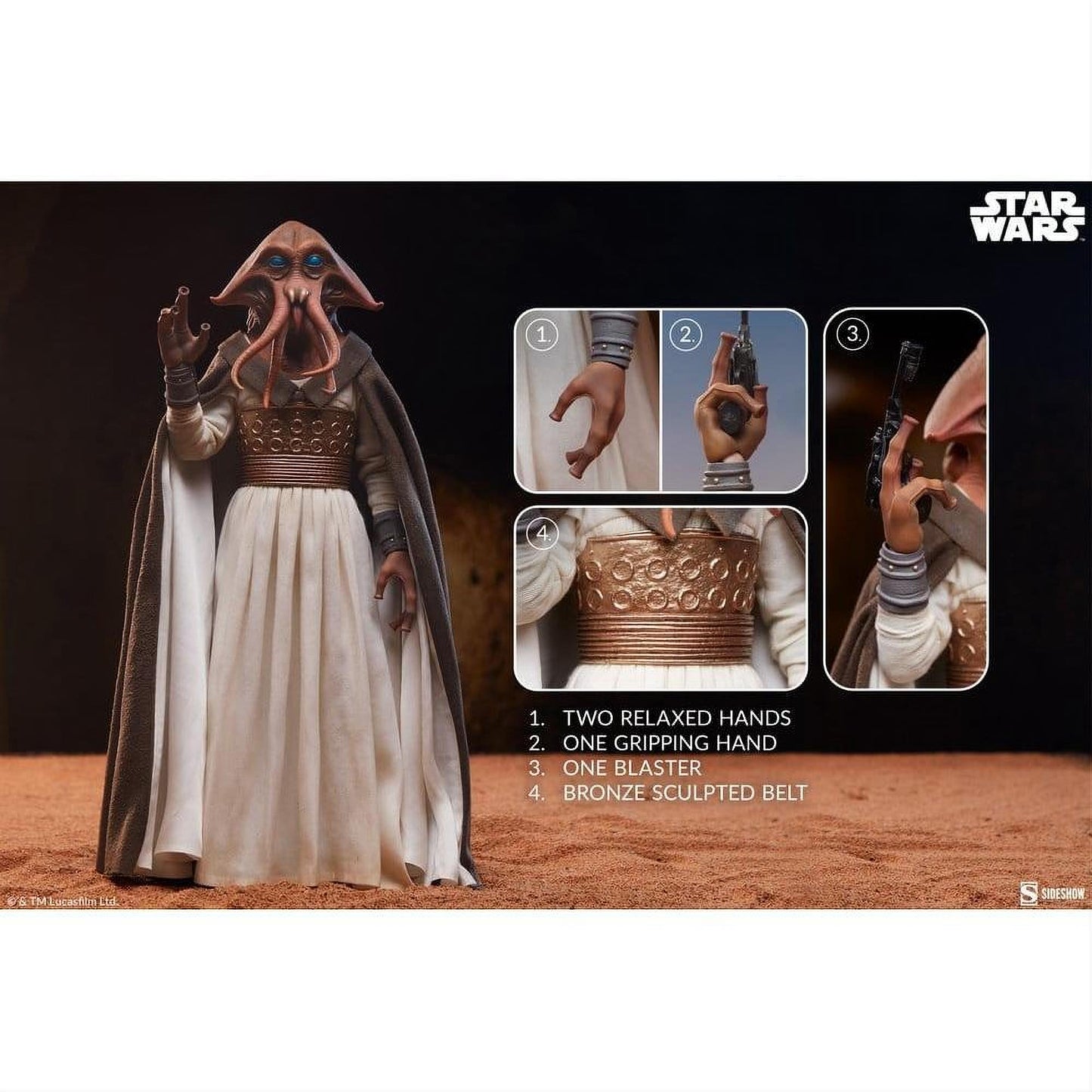 Star Wars Action Figure 1/6 Tessek 32 cm - Sideshow Collectibles Action Figures