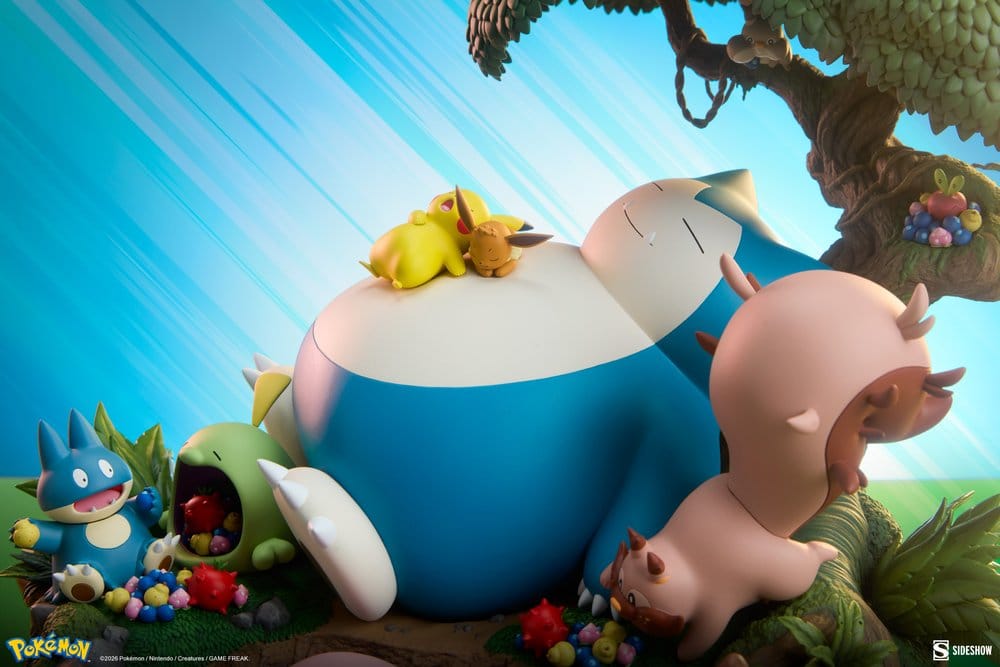 Pokémon Diorama Snorlax 33 cm - Sideshow Collectibles Dioramas