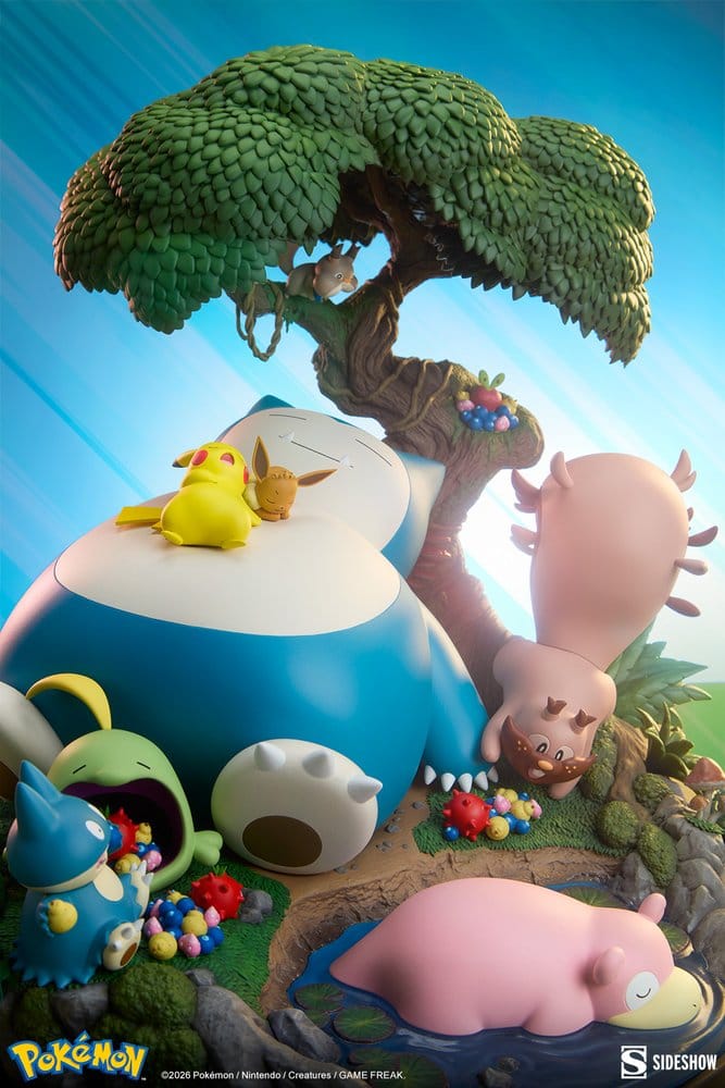 Pokémon Diorama Snorlax 33 cm - Sideshow Collectibles Dioramas