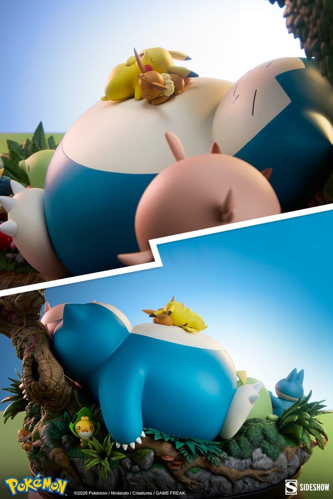 Pokémon Diorama Snorlax 33 cm - Sideshow Collectibles Dioramas