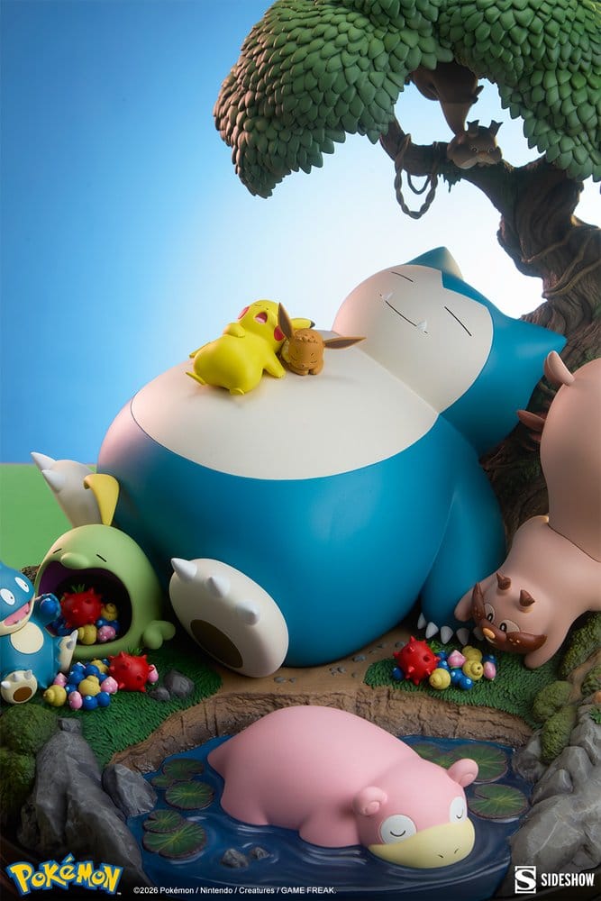 Pokémon Diorama Snorlax 33 cm - Sideshow Collectibles Dioramas