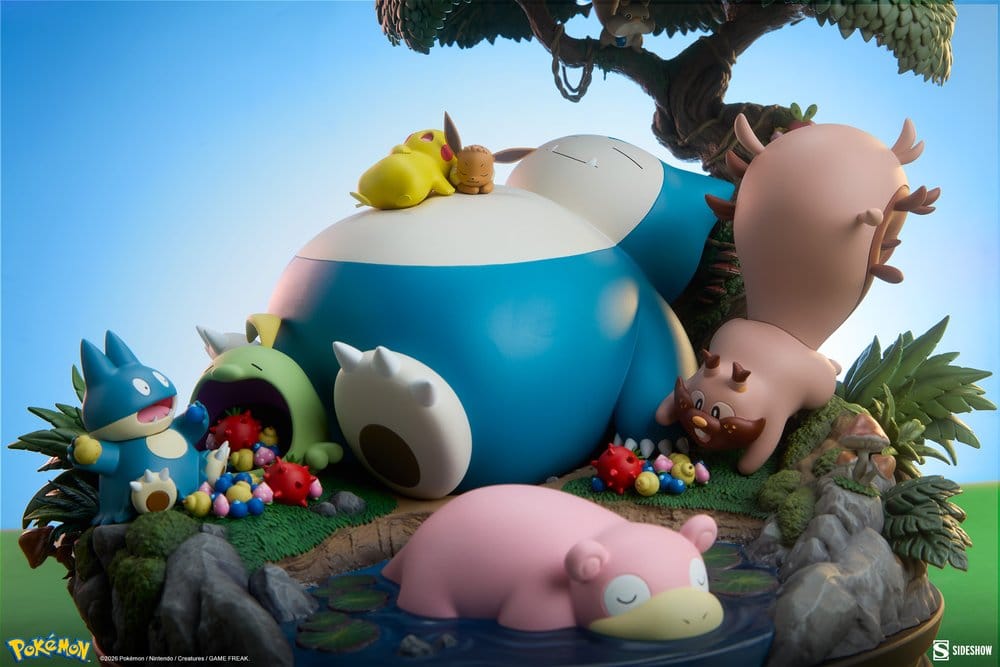 Pokémon Diorama Snorlax 33 cm - Sideshow Collectibles Dioramas
