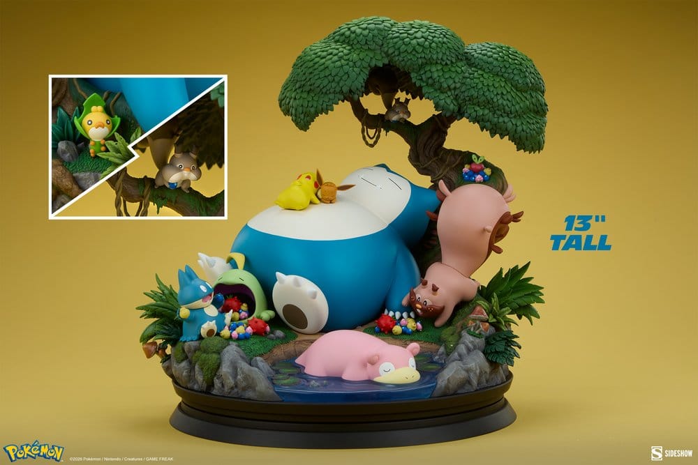Pokémon Diorama Snorlax 33 cm - Sideshow Collectibles Dioramas