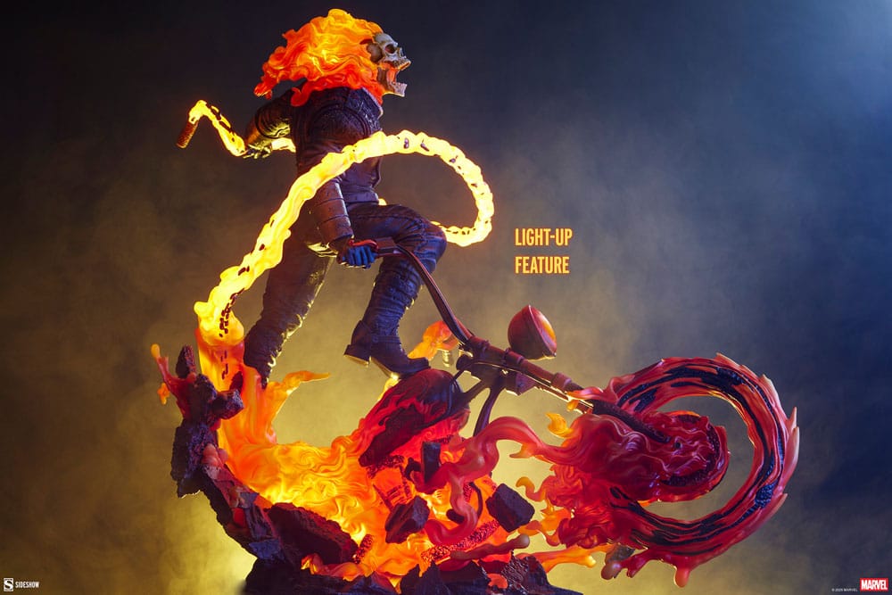 Marvel: Ghost Rider (Classic Variant): Premium Format Statue - Sideshow Collectibles Statues
