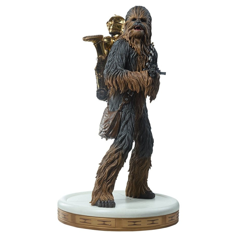 Star Wars Premium Format Figure Chewbacca and C-3PO - Sideshow Collectibles Statues