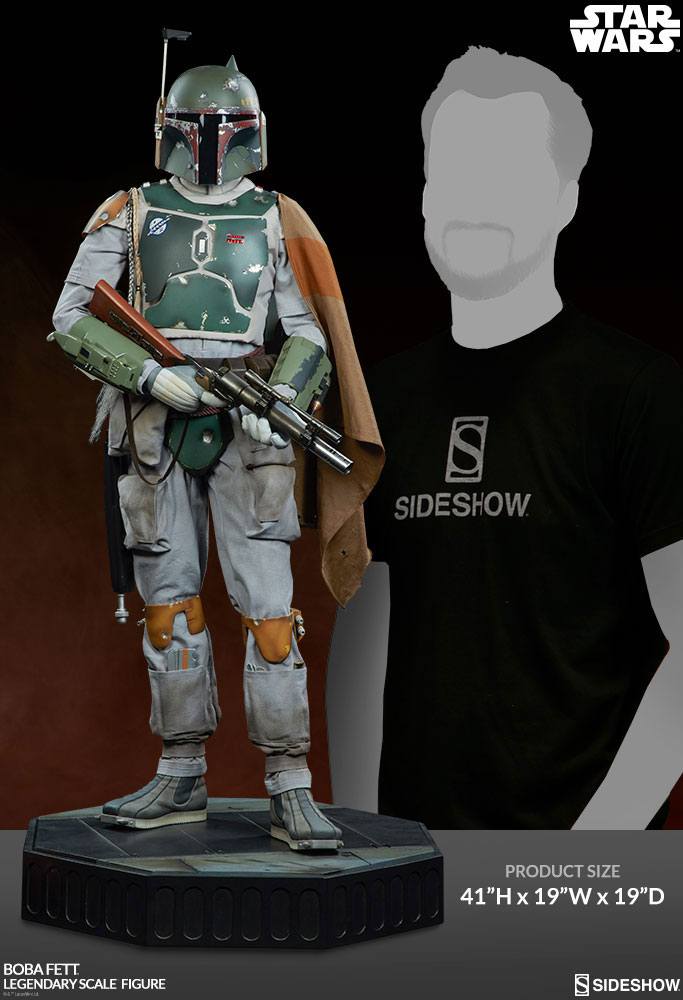 Star Wars Legendary Scale Statue 1/2 Boba Fett 104 cm - Sideshow Collectibles Statues & Busts