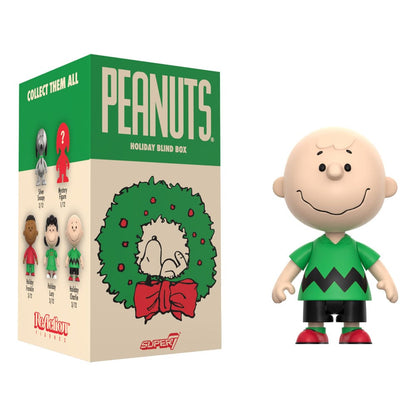 Peanuts ReAction Action Figures  Wave 08 Holiday Blind Box Display Box Qty 12 - Super7 Action Figures, Blind Boxes
