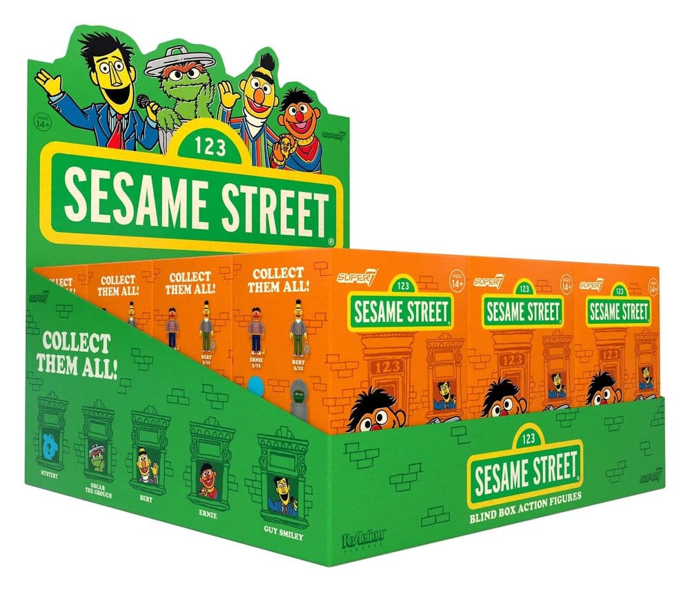 Sesame Street Action Figure Blind Box Wave 3 Display 23 cm - Super7 Action Figures, Blind Boxes