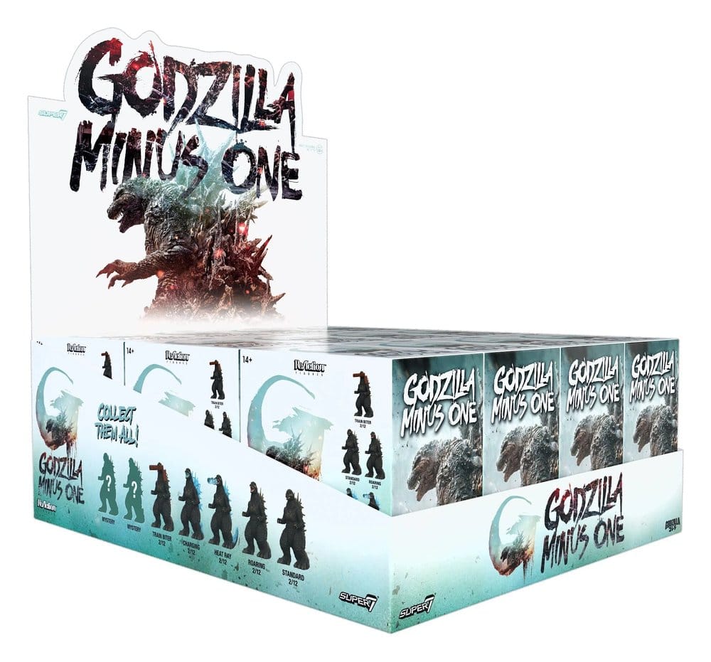 Godzilla Toho (Minus One) Action Figure Blind Box Wave 8 Display Box Qty 12 - Super7 Action Figures, Blind Boxes