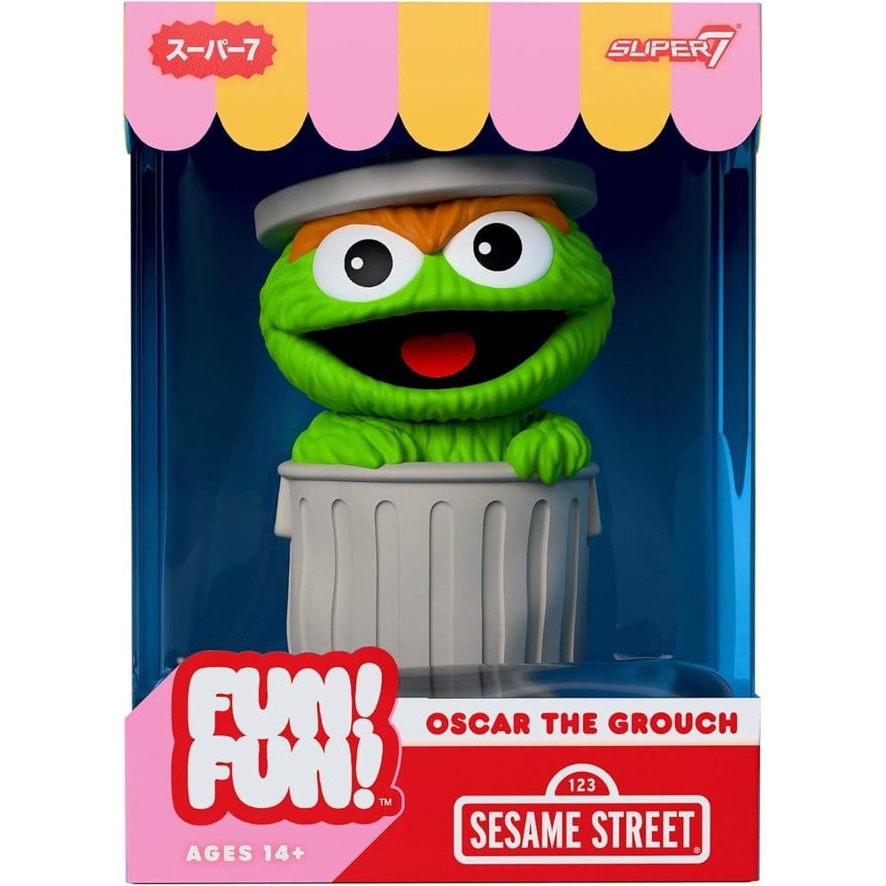 Sesame Street Fun! Fun! Soft Vinyl Figur Wave 01 - Oscar the Grouch 18 cm - Super7 Statues & Busts