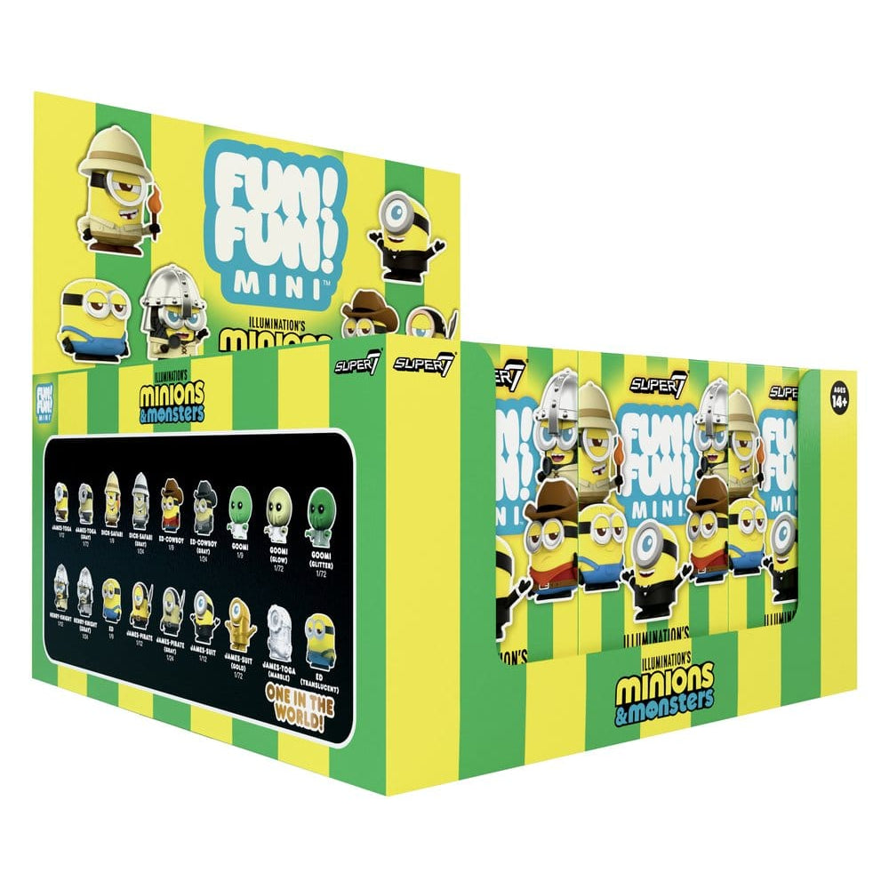 Minions Fun! Fun! Mini Figures Wave 01 Minions & Monsters Blind Box Display (9) - Super7 Blind Boxes