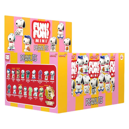 Peanuts Fun! Fun! Mini Figures Wave 01 Athlete Snoopy Blind Box Display (9) - Super7 Blind Boxes